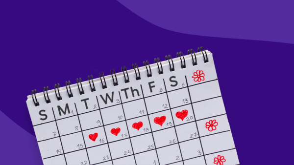 Calendar with red hearts - why is my period late
