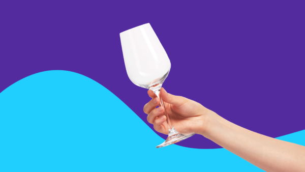 empty wine glass - dry january benefits