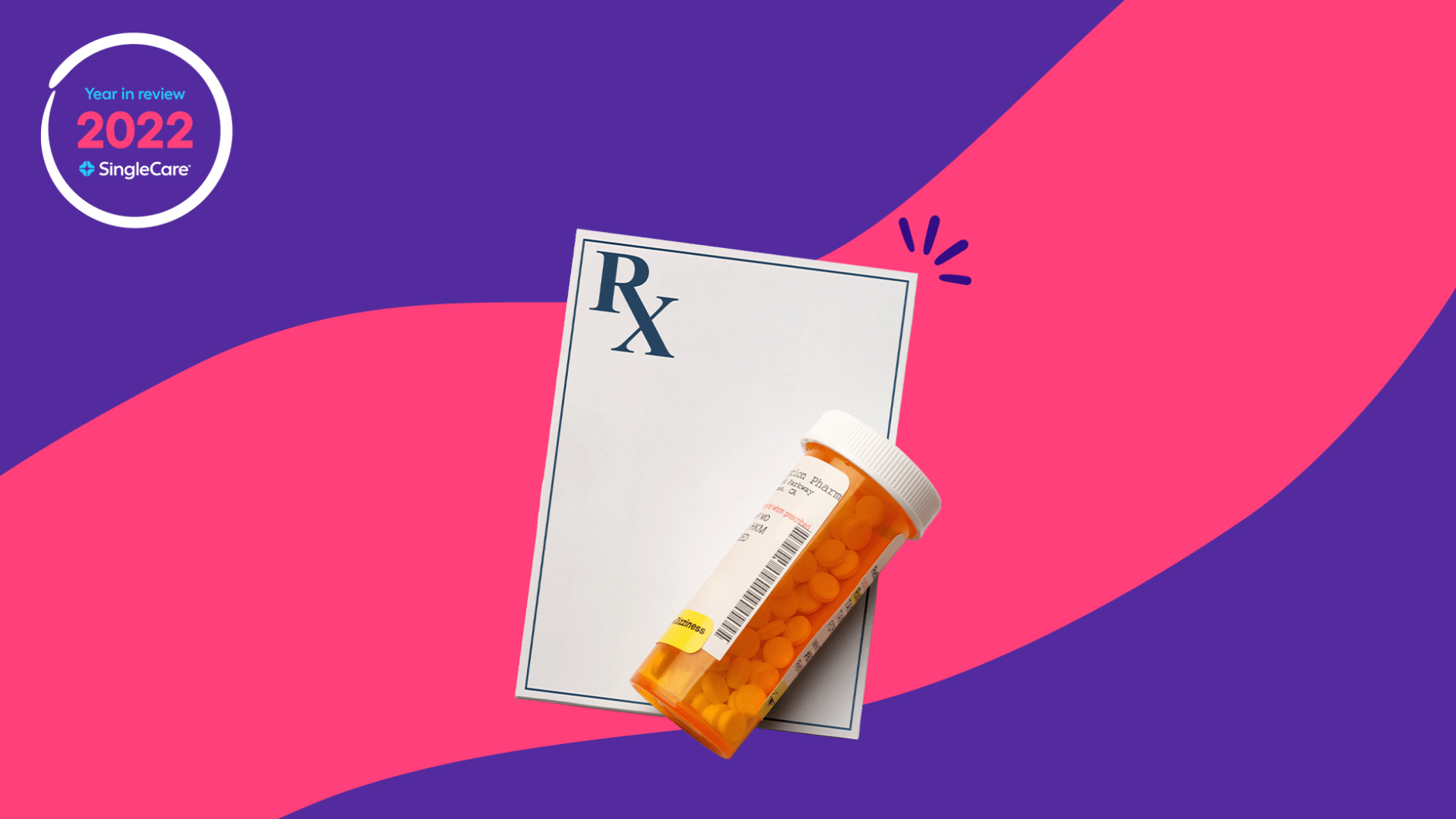 Prescription pad and bottle - most prescribed drugs