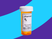 Rx pill bottle: Medicare prescription drug plans