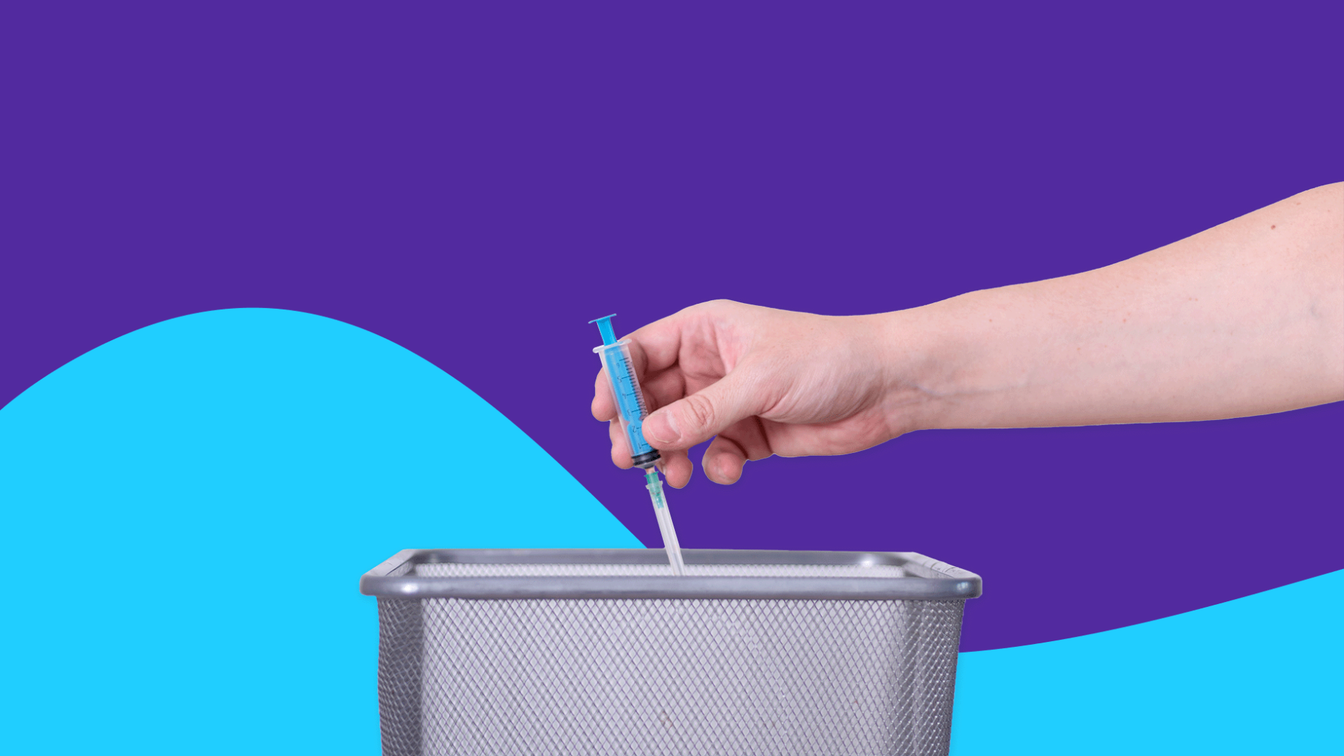 someone throwing away used medication - patient education medication disposal