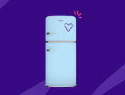 A refrigerator represents a heart healthy diet