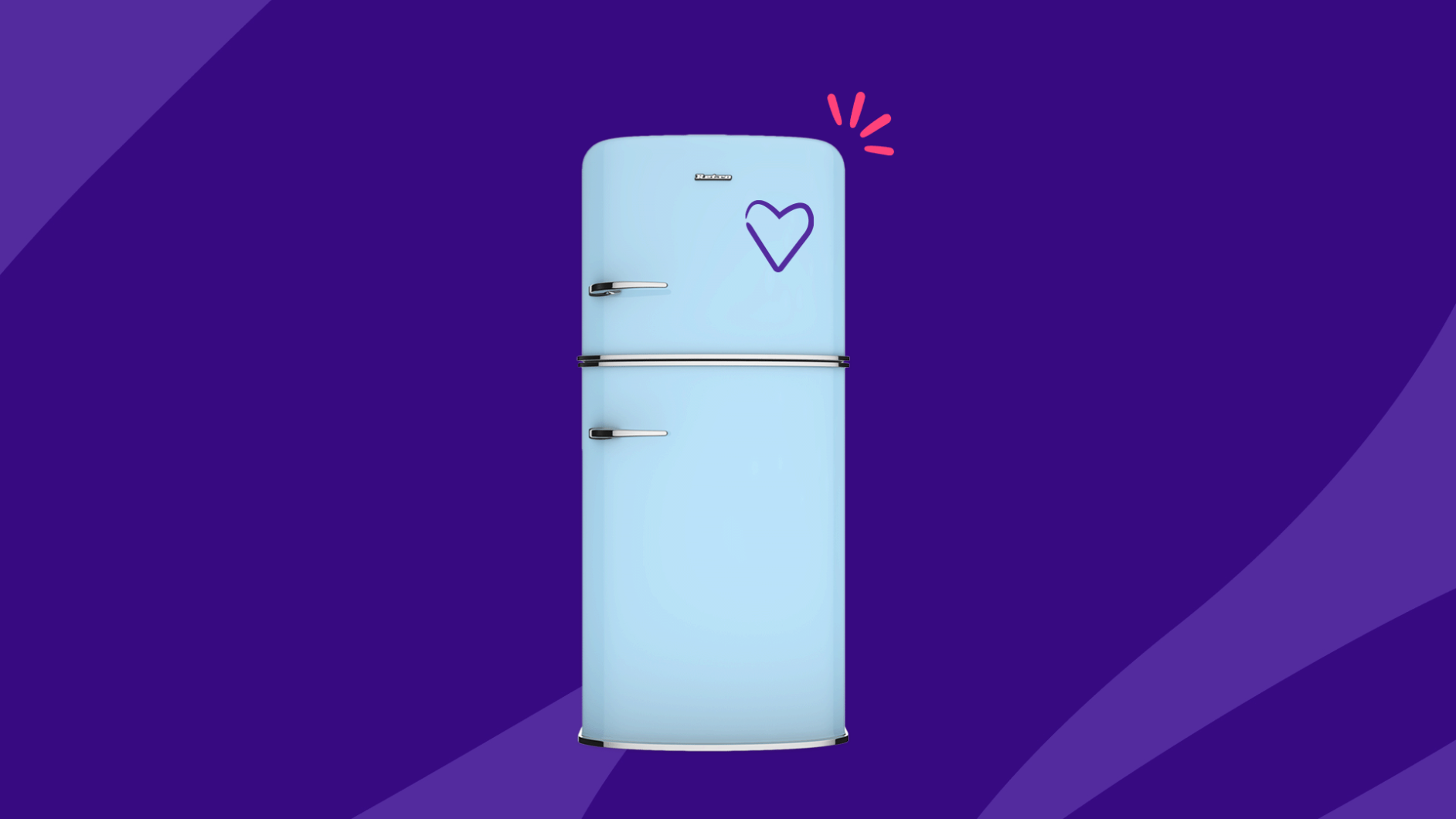 A refrigerator represents a heart healthy diet