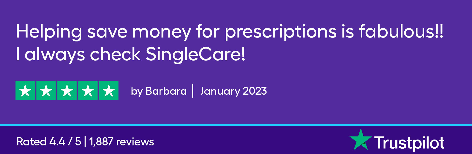 Helping save money for prescriptions is fabulous! I always check SingleCare!