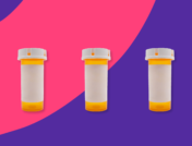 Three Rx pill bottles: Escitalopram alternatives