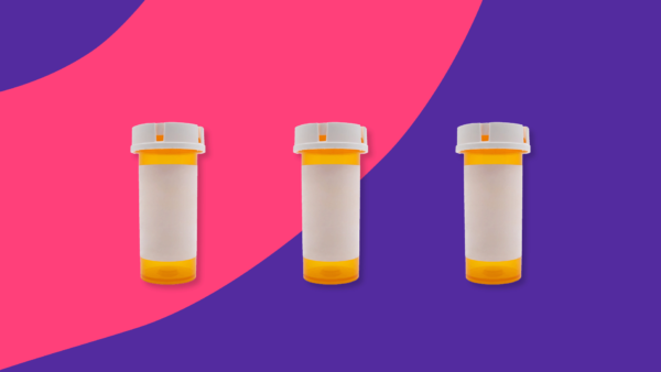 Three Rx pill bottles: Escitalopram alternatives