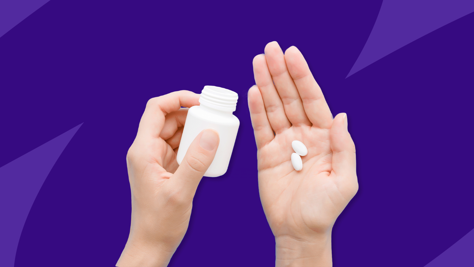 Hands holding Rx pills and pill bottle: Zoloft weight gain