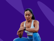 A woman with exercise hives