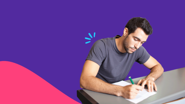 How to study for pharmacy technician exam — a man studying