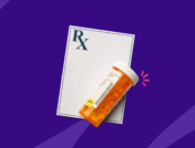 Rx prescription pad and Rx pill bottle: Sepsis symptoms