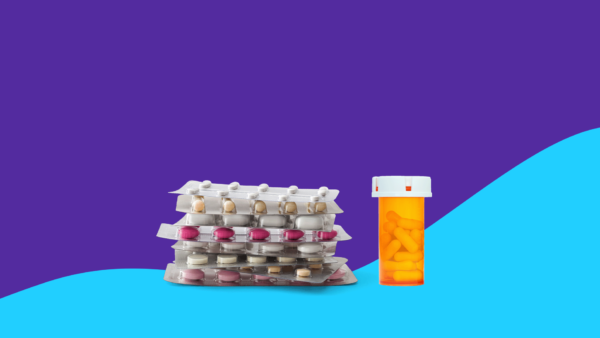 Rx blister packs and Rx pill bottle: Non-drowsy allergy medicine