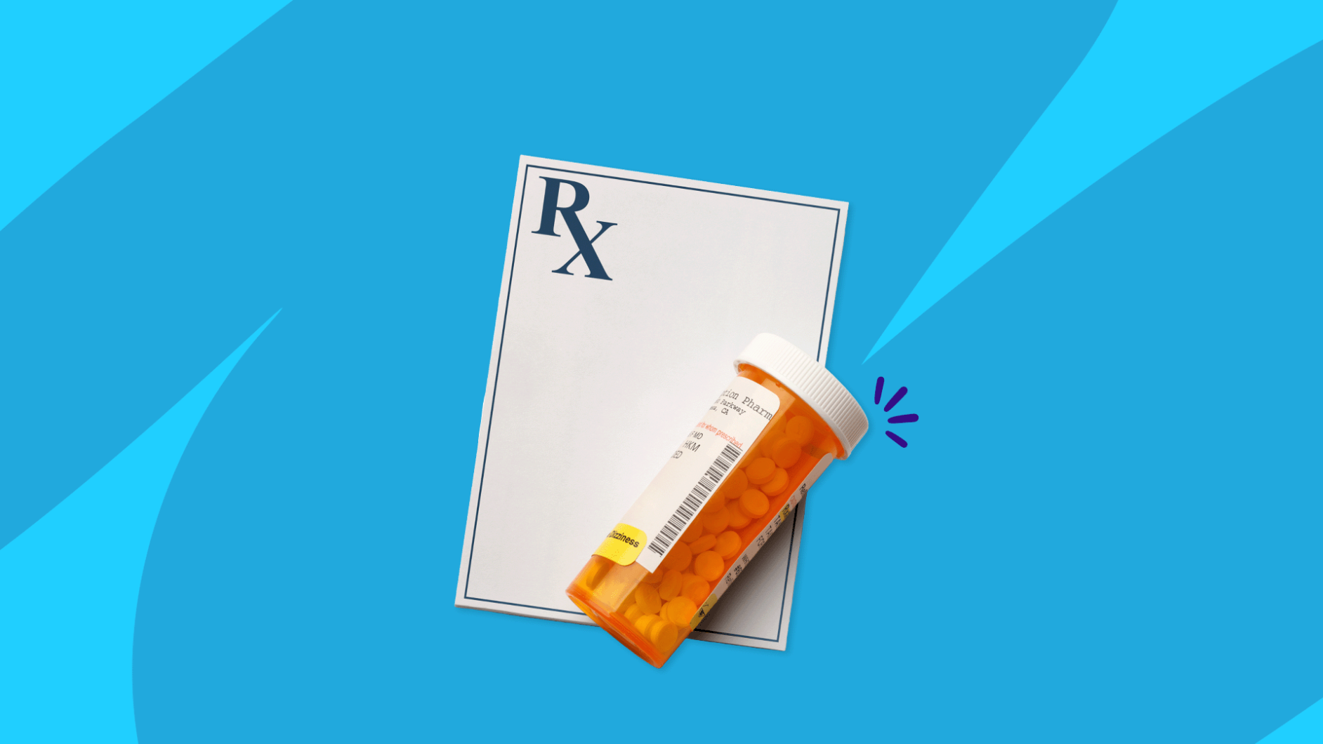 Rx pill bottle and prescription pad: Phentermine online