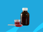 Syrup bottle with teaspoon and medicine cup: Pseudoeph-bromphen-dm without insurance