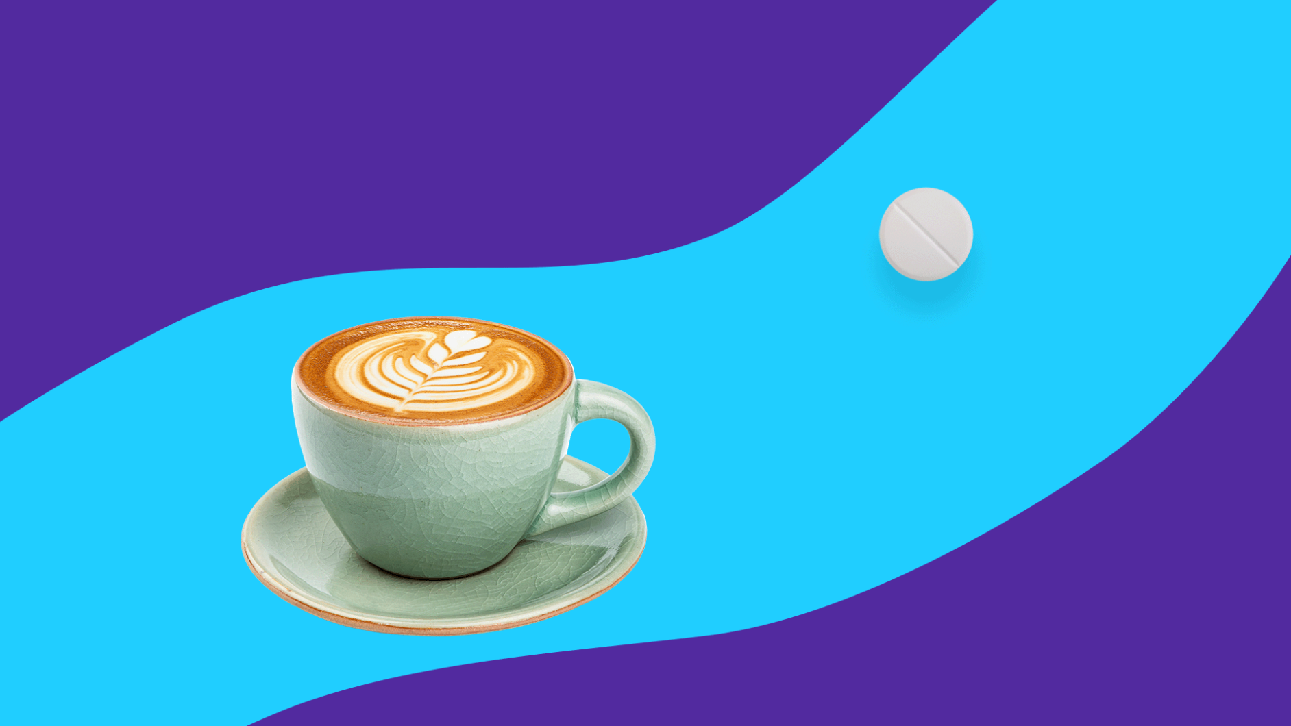 cappuccino and a tablet - plavix and coffee