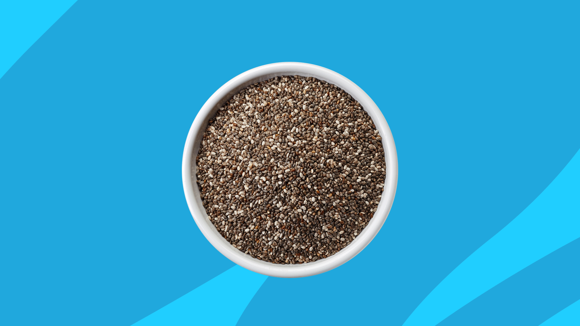 container full of chia seeds - chia seeds benefits