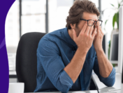 Main holding his face: Migraine types and symptoms