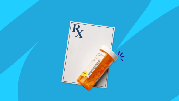 Rx prescription pad & Rx pill bottle: Generic Cialis