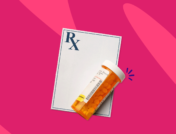 Rx pill bottle and prescription pad: Eliquis availability