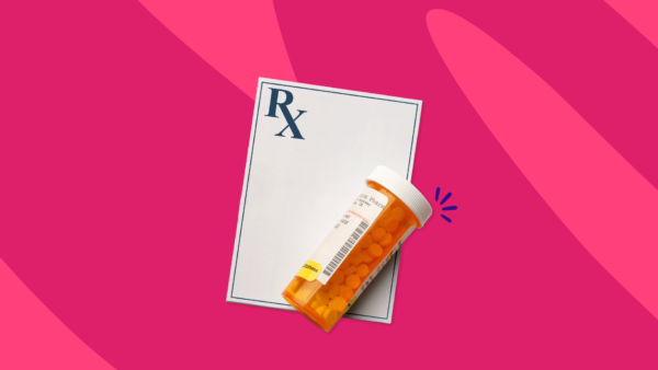 Rx pill bottle and prescription pad: Eliquis availability