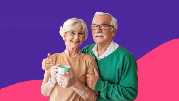 Older couple hugging: Florida Medicaid guide