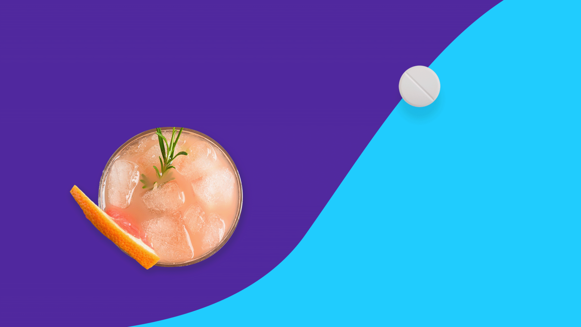 An alcoholic cocktail next to a Lexapro pill | lexapro and alcohol