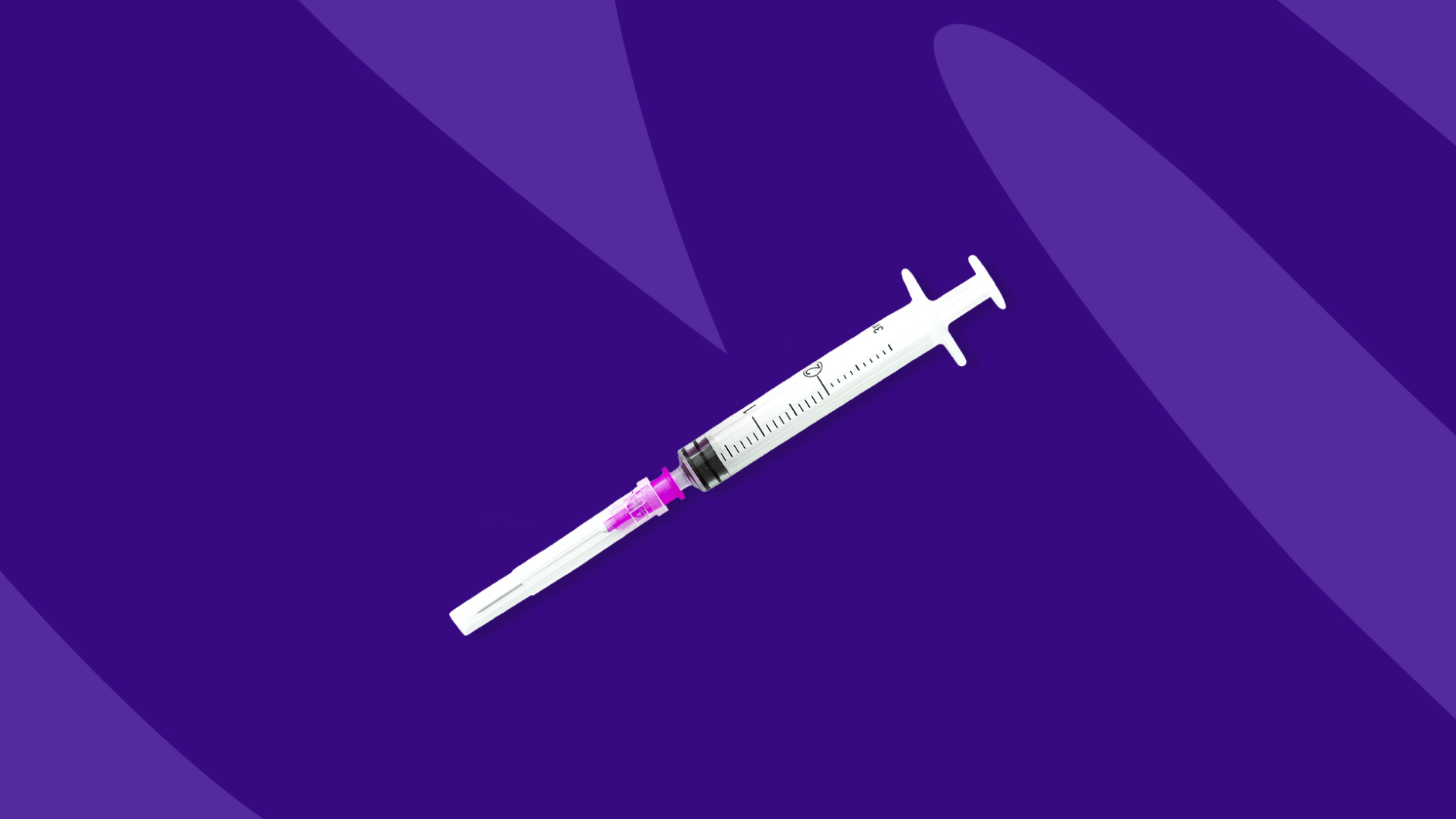 Vaccine with a purple background - do meningitis shots hurt