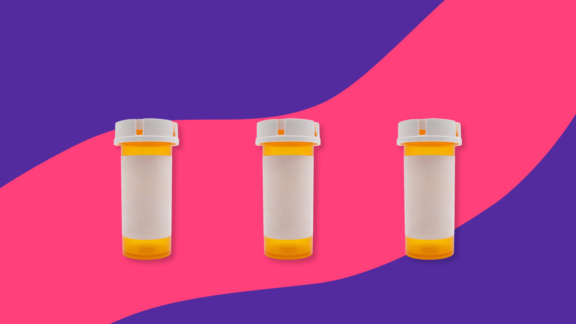 Three Rx pill bottles: Aspirin alternatives