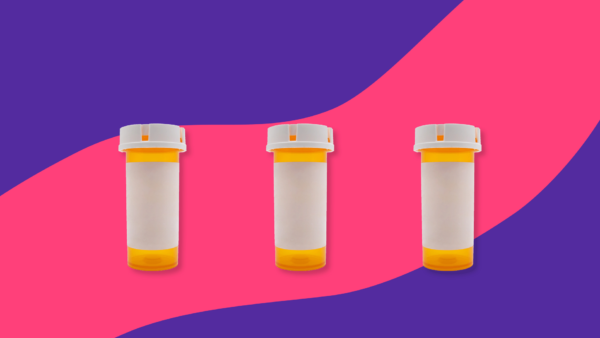 Three Rx pill bottles: Aspirin alternatives