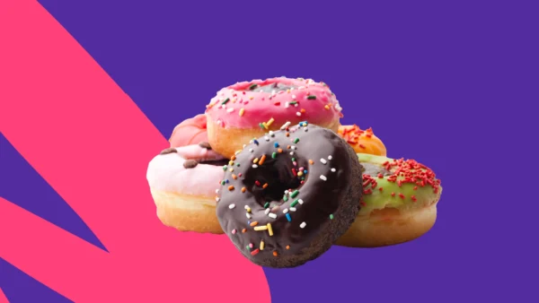 A stack of donuts — can you get diabetes from eating too much sugar?