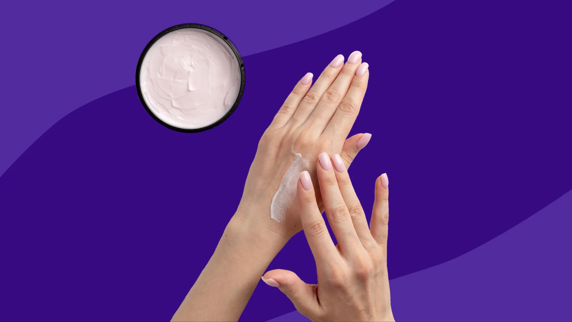 person putting lotion on their hands - diabetes rash