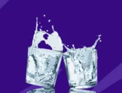 Two glasses of water | A dehydration headache treatment