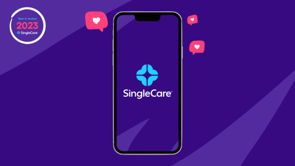 A phone with hearts- SingleCare reviews