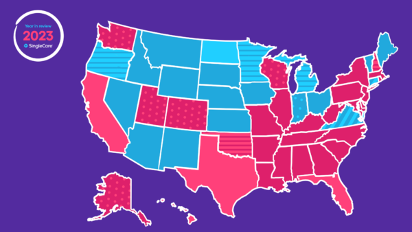 map of the US - most prescribed drugs