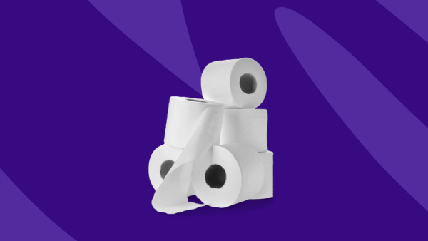 A stacked pile of toilet paper: What causes lower back pain and black stool?