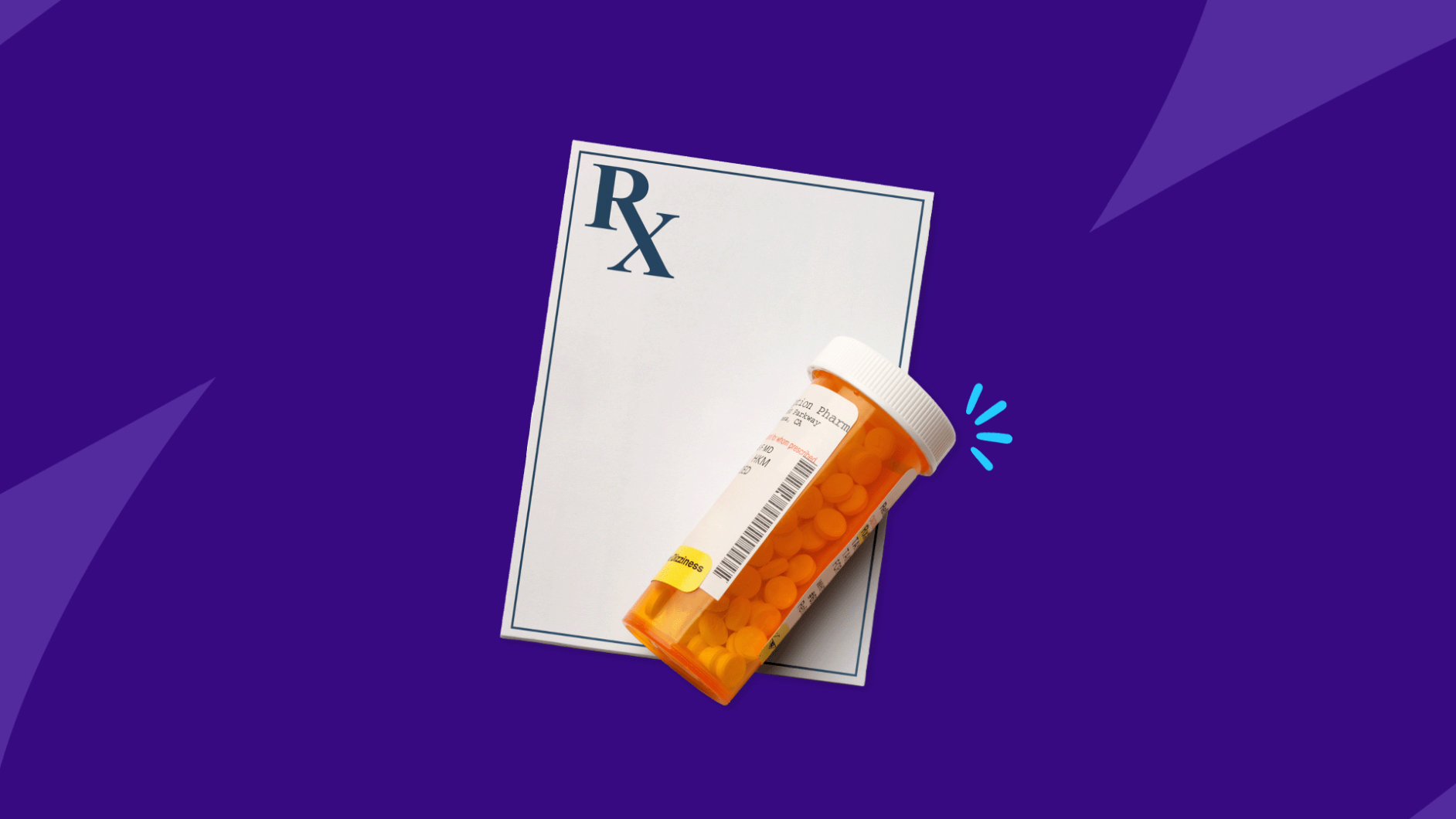 Rx prescription pad and Rx pill bottle: Metronidazole interactions