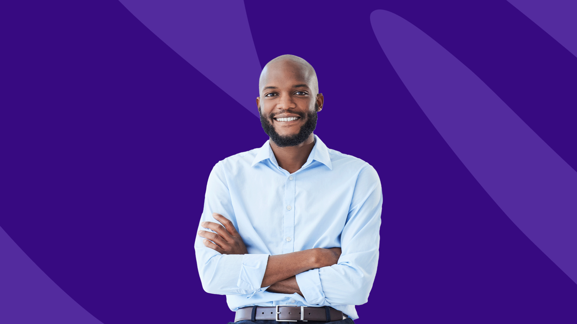 Smiling man standing with arms crossed: How much do veneers cost?