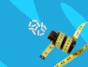 bottle of supplements wrapped in measuring tape - berberine weight loss