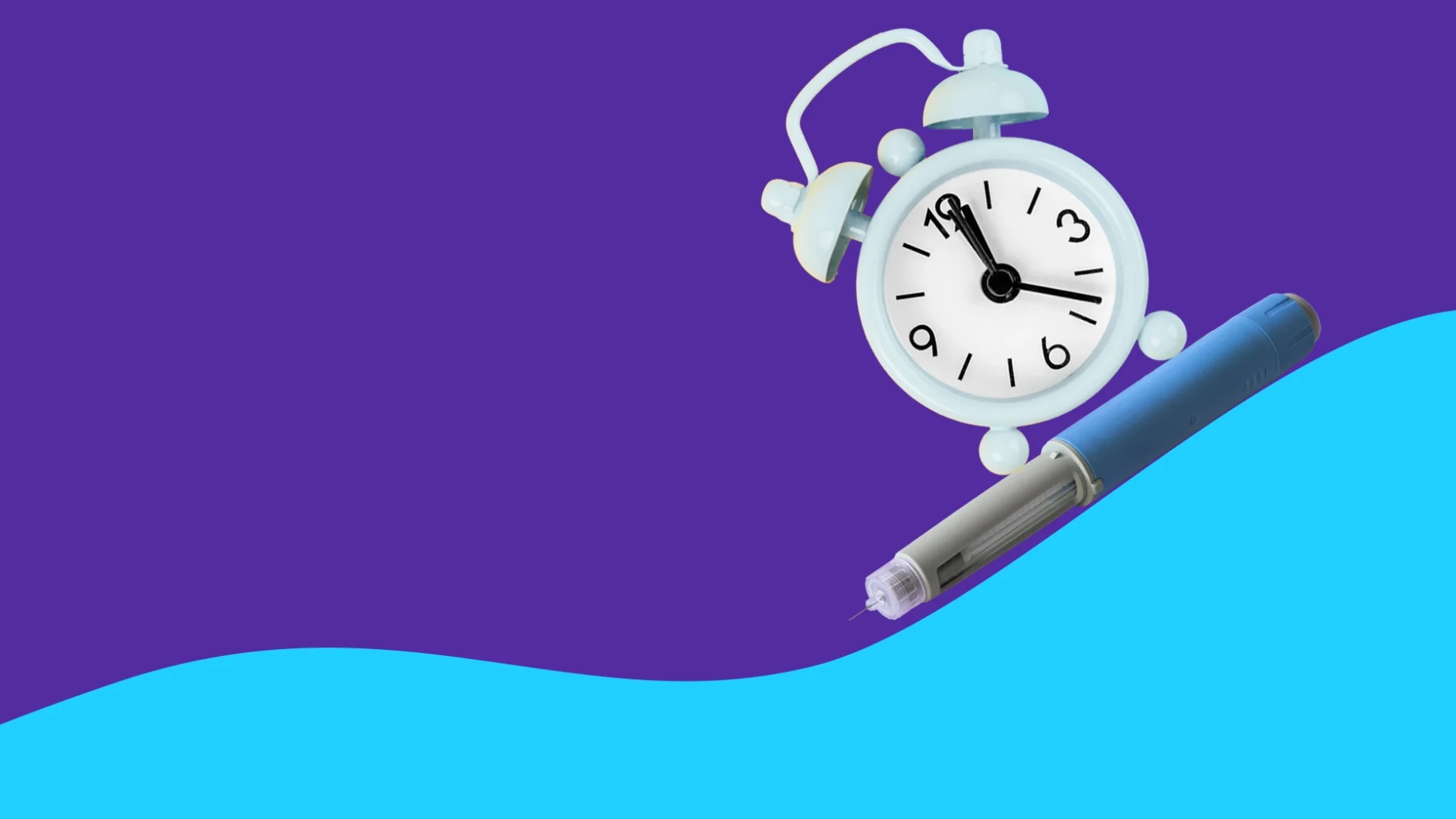 A clock on top of an Ozempic pen | How long does it take Ozempic to work?