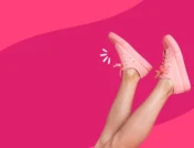 Feet in pink shoes | What to do if diabetes makes your feet swell