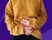 Person holding stomach: What causes left-side abdominal pain?