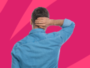 The back of a man with his hand on his head: What can cause a bump on the head?
