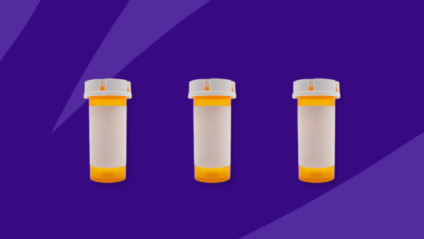 Three Rx pill bottles: Ciprofloxacin interactions to avoid
