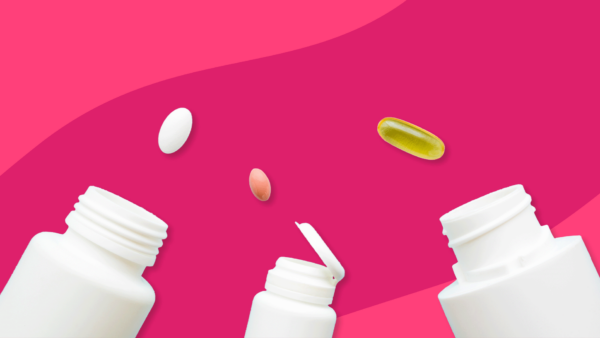 Three Rx pill bottles and three Rx pills: Citalopram interactions
