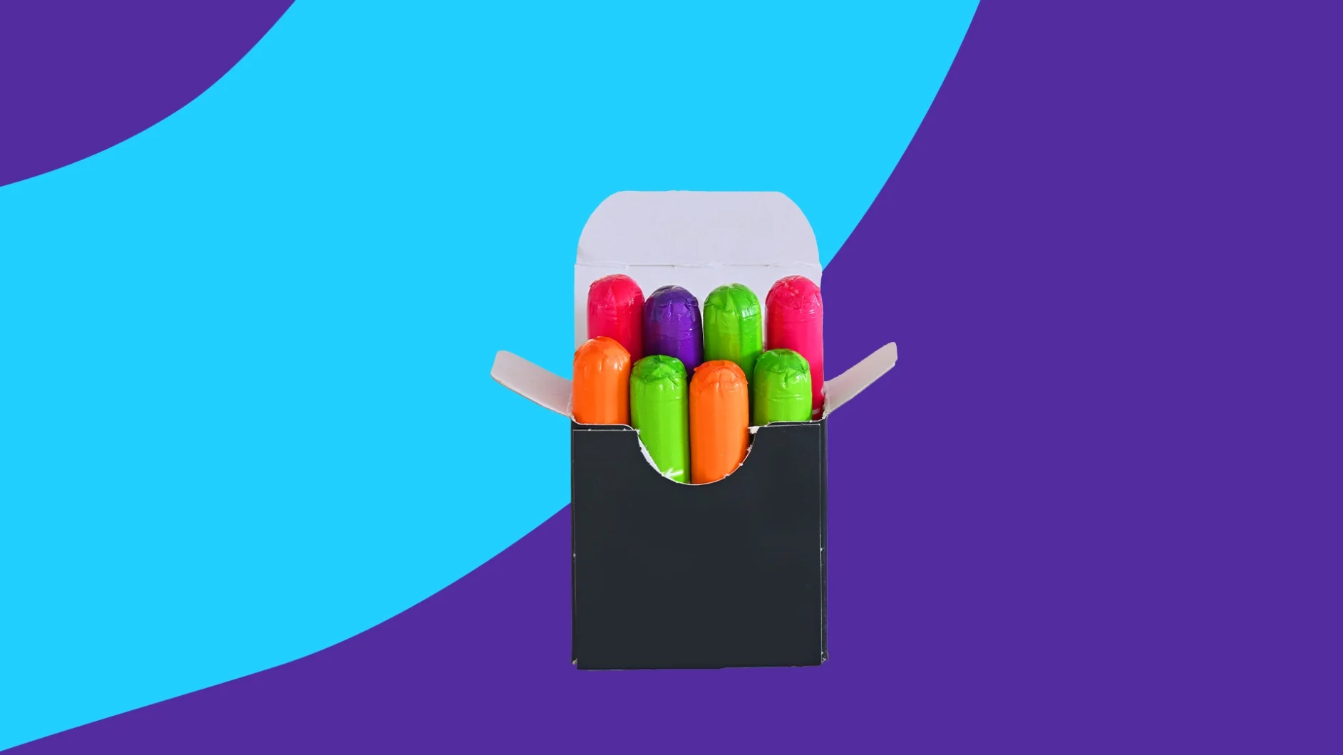 A package of tampons in coloful wrappers: 5 home remedies for heavy periods