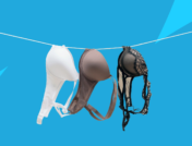 Three bras hanging on a clothesline: What causes itchy nipples?