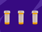 Three Rx pill bottles: Pregabalin interactions