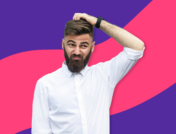 Man with perplexed look scatching the top of his head: Why do my farts smell bad?