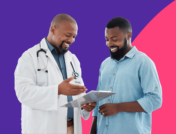 A doctor explaining health benefits to his patient: How to qualify for Medicaid in Pennsylvania