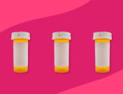 Three Rx pill bottles: Rinvoq without insurance