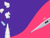 thermometer and nasal spray - can a sinus infection cause a fever
